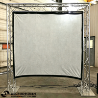 Structure modulaire, scène en aluminium portable, structure modulaire, installation rapide pour concert en plein air, exposition en plein air