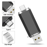 Clé USB OTG Type C avec logo personnalisé, 2 Go, 4 Go, 8 Go, 16 Go, 32 Go, 64 Go, 128 Go, USB 2.0, haute vitesse, double lecteur, vente en gros, cadeau