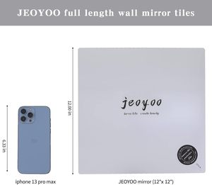 Wholesale Modern Self Adhesive Flexible Collage Double Lacquered 4mm <b>Silver</b> Customized Color Logo Home DIY Decorative <b>Mirror</b> - Product Image 4