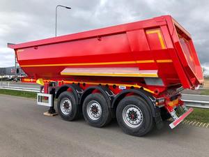 Chine marque 3/4 /5 essieux U 60 tonnes 80 tonnes hydraulique 60 mètres cubes côté Dumper Dump Ttiper remorque basculante - Product Image 2