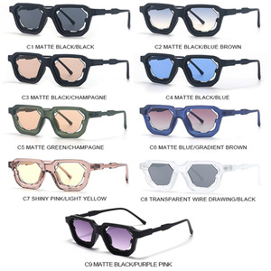 แว่นกันแดดทรงรี ยูนิค เฟรม OEM สำหรับผู้ชาย ป้องกันแสง UV400 ป้องกันแสงสะท้อน เหมาะสำหรับขับรถ ยูนิเซ็กส์ วินเทจ ขายส่ง เลนส์หลากสี แฟชั่น รับทำโลโก้ - Product Image 4