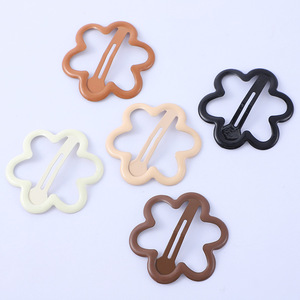 Barrettes pour enfants Série Pétale, design floral effet goutte d'huile, usage quotidien - Product Image 2