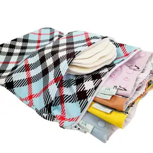 005-custom travel printed wet wipes bag Diaper Bags dry and waterproof baby Wet Diaper Bags separation large capacity set