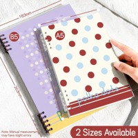 Carnets A5 en spirale en gros, couverture souple, pour usage professionnel, bureautique et étudiant, 60 feuilles, couleur personnalisée, conception publicitaire à spirale