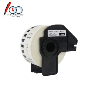 Hermano Compatible de la serie DK longitud continua negro de la cinta de etiqueta - Product Image 5