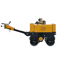 Compacteur routier vibrant à double tambour Mini 800KG pour chantier de construction avec support après-vente
