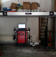 Máquina de alineación de ruedas de tienda de carrocería automática, alineador de neumáticos