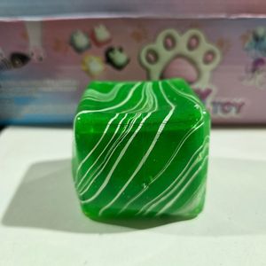 Jouet sensoriel ludique en forme de cube de glace à la maltose, à pétrir, musical, à rebond lent, sans BPA, sûr, anti-stress, amusant, cadeau fidget, en vrac - Product Image 1