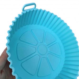 Bandeja de silicona reutilizable para freír al aire, bandeja para hornear, para horno, ecológica, no tóxica, 20,5x17,5x5cm, duradera - Product Image 4