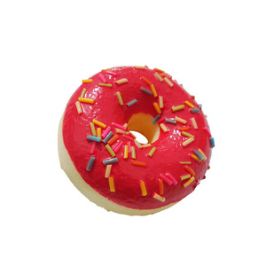 Jouet en PU souple en forme de beignet, à récupération lente, double usage (aimant de réfrigérateur et petit pendentif), décoration pour enfants, vente en gros - Product Image 6