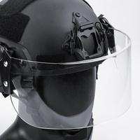 Casque tactique, accessoire de cyclisme, visière protectrice transparente détachable, lunettes anti-vent, anti-cerne CS, tendance