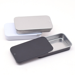 10g润唇膏滑动锡盒矩形定制标志金属小滑盖迷你金属罐薄荷糖果 - Product Image 5