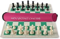 Jeux d'échecs de voyage de 20 pouces pour tournoi, jeu d'échecs portable en vinyle pour débutants, jeu de société dans un tube de transport, jeux de société pour la famille