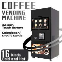 Distributeur automatique de café intelligent avec écran tactile de 32 pouces, fonction SDK, paiement par carte de crédit et pièces, conforme ADA, franke