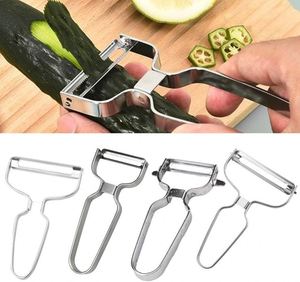 Cortador de Frutas Multifuncional de Acero Inoxidable, Pelador, Rallador Manual, Diseño Creativo para el Hogar y la Cocina, Uso Eficiente de Vegetales y Alimentos - Product Image 2