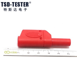 Enchufe DE SEGURIDAD DE 4MM, enchufe de banana cubierto niquelado CE <span class=keywords><strong>CATII</strong></span> 600V // MAX.32A - Product Image 2