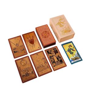 Yeni Klasik Tam Set Altın Varaklı <span class=keywords><strong>Tarot</strong></span> Plastik Su Geçirmez <span class=keywords><strong>Tarot</strong></span> Başlangıç Seviyesi Masaüstü Oyun Kartları Oyunu - Product Image 5