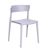 Chaise en plastique empilable sans accoudoirs pour salle à manger, mobilier de maison scandinave, extérieur, moderne, restaurant, cuisine