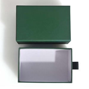 Caja de embalaje de joyería con logotipo personalizado, caja de regalo de cartón rígido de lujo con cajón deslizante y cinta para collar, anillo y pulsera - Product Image 2
