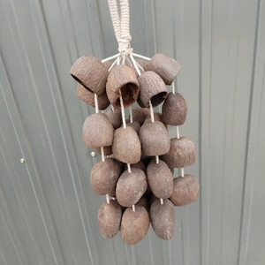 Wholesale Hand‑crafted Natural Fruit Shell Cluster Shaker Bells Cotton Rope Hanging <b>Wind</b> <b>Chime</b> For Sound Therapy - Product Image 3