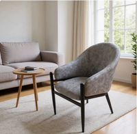 Chaise de salle à manger moderne en cuir PU avec structure métallique, imperméable, pour restaurant, hôtel, usage domestique, mobilier de salle à manger léger