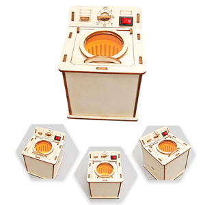 ชุดประกอบเครื่องซักผ้า DIY แบบจำลองเทคโนโลยีขนาดเล็ก สำหรับ<span class=keywords><strong>เด็ก</strong></span>ประถมศึกษาและอนุบาล ชุดทำมือเพื่อการ<span class=keywords><strong>เรียน</strong></span>รู้ทางวิทยาศาสตร์ - Product Image 6