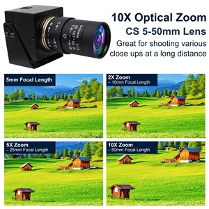 ELP 2MP obturador global 1200P 1080P 90fps varifocal CS 5-50mm lente AR0234 Zoom Webcam Mini Cámara USB para deporte de alta velocidad - Product Image 4