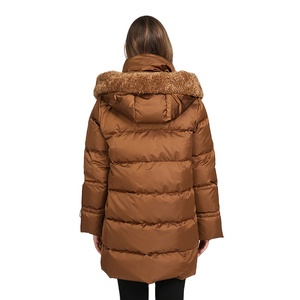 2021 Customized Warm Faux Fur Collar <strong>Hooded</strong> <strong>for</strong> Ladies Down Long Plus Size <strong>Women</strong> Jacket and <strong>Winter</strong> Puffer <strong>Coat</strong> - Product Image 4
