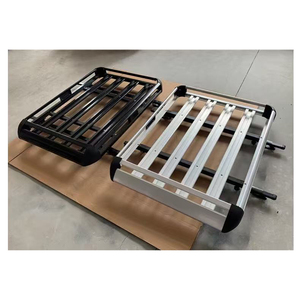 Giá để đồ trên nóc xe ô tô <span class=keywords><strong>SUV</strong></span> bằng hợp kim nhôm đen, hai tầng, kích thước 127*90 cm - Product Image 6