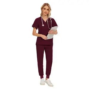 Aanpassen Van Medische Verpleging Scrubs Ziekenhuis Verpleeguniform Vrouw Scrubs Uniformen