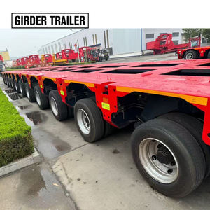 Nicolas Lowbed Type Hydraulic 200 Tonnes Multi Lifting Steering 5 + <span class=keywords><strong>4</strong></span> Axles  Hydraulic Modular Truck Trailer with Concave Beam - Product Image 5