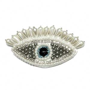 <span class=keywords><strong>Bâton</strong></span> en tissu fait main yeux <span class=keywords><strong>du</strong></span> <span class=keywords><strong>diable</strong></span> riz perlé 3D bricolage chaussures chapeaux bijoux vêtements accessoires Patch - Product Image 4