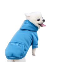 Otoño Invierno Sudadera de dos patas para mascotas Poliéster multicolor con bolsillos para perros Gatos para mantener el calor Uso de la temporada de primavera
