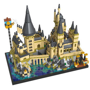 Ensembles <span class=keywords><strong>de</strong></span> blocs <span class=keywords><strong>de</strong></span> construction Magic World, décorations <span class=keywords><strong>de</strong></span> bureau DIY, modèle <span class=keywords><strong>de</strong></span> jouet, château <span class=keywords><strong>de</strong></span> sorcellerie scolaire, briques en plastique ABS, éducatif, anniversaire - Product Image 1