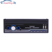 9702 1Din Android 8.1 Autoradio 7 "Manuel Rétractable Écran Tactile Stéréo MP5 Lecteur GPS FM WiFi Radio Lecteur Multimédia Lecteur