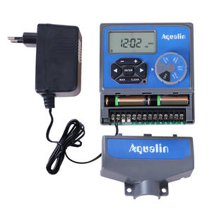 Programmateur d'arrosage analogique Aqualin avec système d'irrigation goutte-à-goutte automatique, alimenté par piles, pour extérieur - Product Image 1