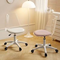 Chaise de bureau ergonomique en plastique confortable à prix de gros en Chine, pivotante et réglable en hauteur