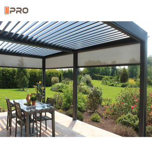 Persiennes solaires étanches <span class=keywords><strong>de</strong></span> luxe 4x3 Pergola <span class=keywords><strong>de</strong></span> patio extérieur en aluminium avec pergolas <span class=keywords><strong>de</strong></span> jardin à toit à persiennes - Product Image 4
