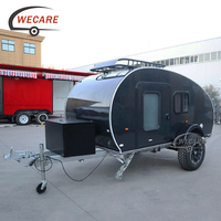 Wecare Petite caravane de camping-car de type larme, caravane tout-terrain, caravane de voyage, remorque de voyage
