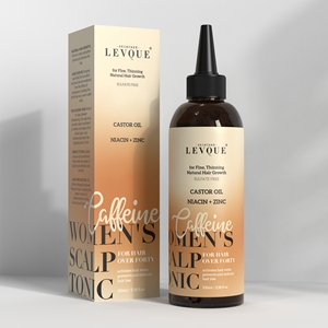 Tonico per il Cuoio Capelluto con Etichetta Privata, Attiva le Radici dei Capelli, Riduce la Caduta per Capelli Fini e Diradati, Stimolante Naturale alla Caffeina per Donne - Product Image 1