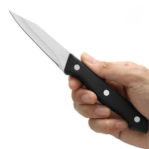 Couteau à fruits en acier inoxydable à manche noir, couteau de cuisine, ustensile de cuisine, couteau à éplucher - Product Image 4