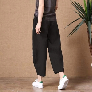 <span class=keywords><strong>Pantalon</strong></span> <span class=keywords><strong>d</strong></span>'été pour <span class=keywords><strong>femme</strong></span> 2026 - <span class=keywords><strong>Pantalon</strong></span> ample à jambes larges avec taille élastique, <span class=keywords><strong>pantalon</strong></span> <span class=keywords><strong>d</strong></span>écontracté rétro pour le quotidien - Product Image 2