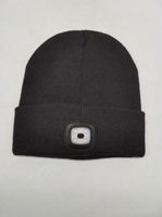 Berretto in maglia acrilica con LED integrati, riflettente, unisex, per adulti, ideale per viaggi, attività notturne all'aperto e invernali