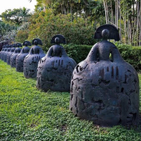 Escultura de la Reina Mariana de MUSI, Famosa Escultura de Mariana Manolo Valdés en Color Negro Bronce, Estatua de la Princesa Mariana en Latón