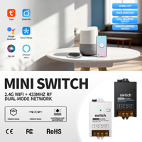 Interrupteur sans fil GLC AC 30a 220v avec télécommande, interrupteur WiFi et RF433, Tuya Alexa, pour le contrôle des lumières, du ventilateur, du moteur, produits pour la maison intelligente