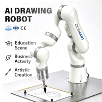 Robot de Dibujo Controlado por Gestos, Reconocimiento de Gestos, Brazo Robótico de Dibujo, Exhibición de Alta Tecnología para Museos de Ciencia