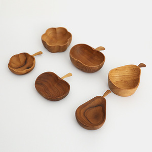 Plateau à fruits en bois, design floral, style rétro, bol à dessert pour la maison, le salon, la table basse - Product Image 5