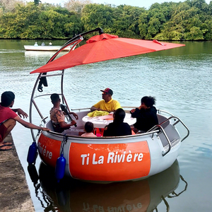 Bote Inflable de 250 cm para <span class=keywords><strong>Pesca</strong></span>, Barbacoa, Diversión, con Motor Eléctrico, de Aluminio, para Familias - Product Image 1