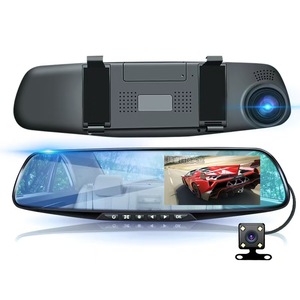 Cámara para Coche con Pantalla Táctil LCD de Alta Definición y Doble Lente, Grabación Delantera/Trasera, Visión Nocturna y Control por Aplicación - Product Image 1
