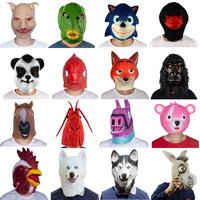 Máscara de Disfraz de Halloween de Látex de la Serie de Animales Divertidos para Fiesta de Carnaval, Máscara de Cosplay de Terror